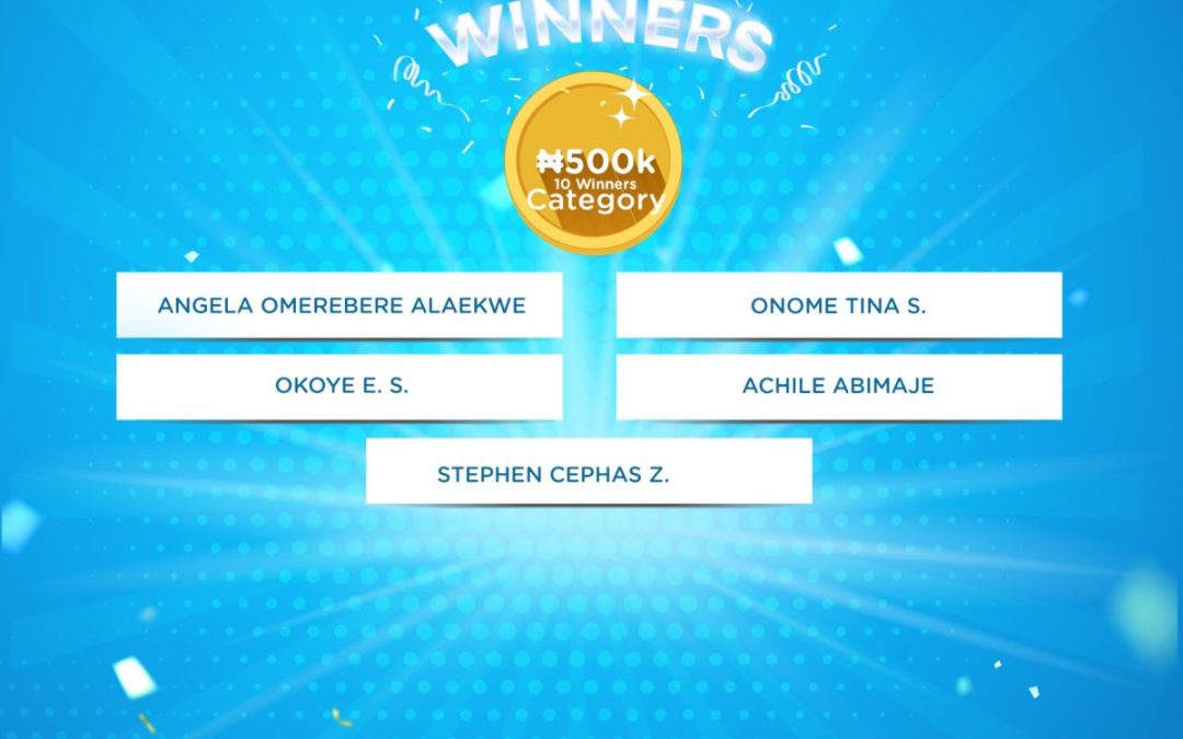 More Customers win ₦2.5 million in the Ongoing Save & Win Palli Promo 2.
